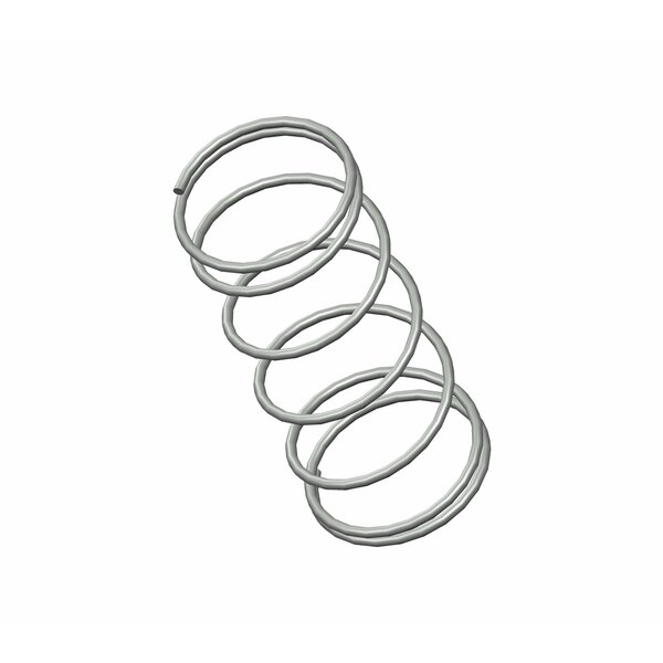 Zoro Approved Supplier Compression Spring, O=1.156, L= 2.75, W= .065 G109961643